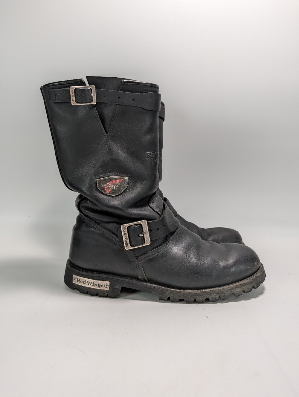 Red Wing Boots Black Engineer Motorcycle Boots 970